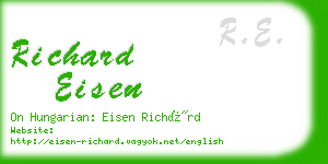 richard eisen business card